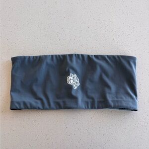 Gray blue she Darc sport bandeau sport bra strapless